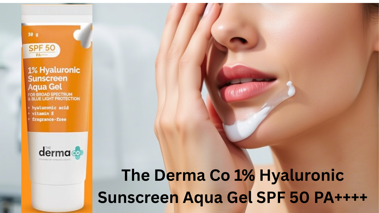 The Derma Co 1% Hyaluronic Sunscreen Aqua Gel SPF 50 PA++++